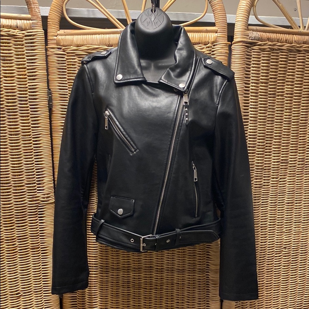 Rebecca Minkoff Women's Black Leather Jacket